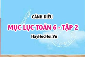 Mục lục SGK Toán 6 tập 2 Cánh diều - Lý thuyết và bài tập Toán 6 tập 2 Cánh diều